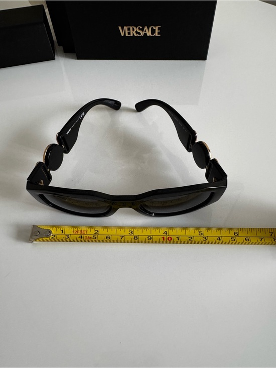 Versace Black Sunglasses with Dark Lenses main image 4